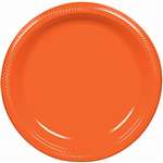 Orange 10in.  Plastic Plate Party Pack - 50Ct