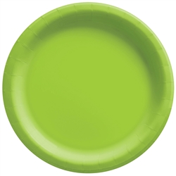 Kiwi Green 6.75 Inch Paper Plates Big Party Pack - 50 Count