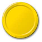 Yellow Sunshine Dessert Paper Plates 6.75in - 20 Count