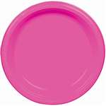 Bright Pink 9in.in  Paper Plates
