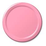 New Pink Luncheon Paper Plates 9in -20 Ct