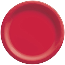 Red Luncheon Paper Plates 8.5 Inch - 20 Count