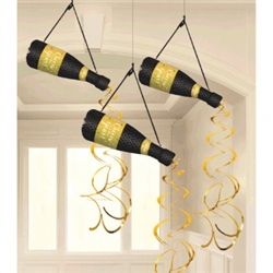 NEW YEAR BOTTLE HANGING DECOS