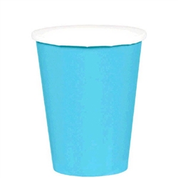 Caribbean Blue 9oz Paper Cups