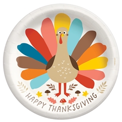 Happy Turkey Day 10" Paper Plates