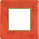 Poppy Red 10in. Square Mid Count Plates