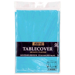 Carribean Blue 84in. Round Tablecover