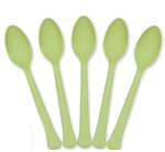 Leaf Green 48Ct Spoons