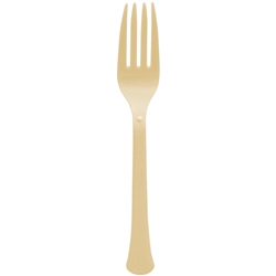 Gold Heavy Weight Forks - 20 Count