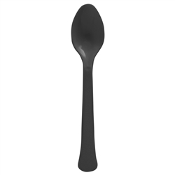Black Heavy Weight Spoons  - 20 Count