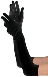 Long Black Child's Gloves