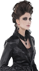Gothic Velvet Choker and Earrings