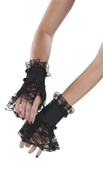 Black Lace Gothic Cuffs