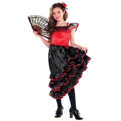 Spanish Dancer Lrg(12-14) Girls Costume