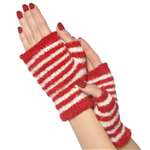 Candy Stripe Fuzzy Glovelettes