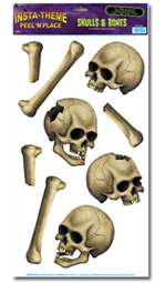 Skulls and Bones Peel 'N Place