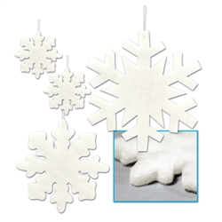 Snowflakes Fluffy Assorted Cutouts