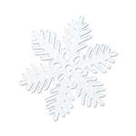 Sparkle Snowflake 11in Molded Plastic