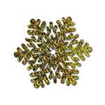 Prismatic Snowflake Cutout Gold