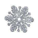 Prismatic Snowflake Cutout Silver