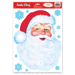 Santa Face Glass Magnet Clings