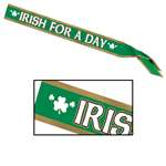 "Irish For A Day" Satin Sash