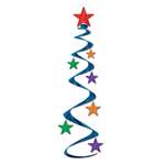 Multicolored Star Whirls Decorations
