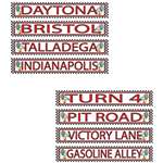 Racing Street Signs Cutouts