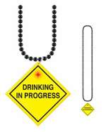 "Drinking In Progress" Flashing Necklace 