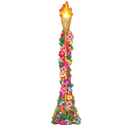 Jointed Floral Tiki Torch Cutout