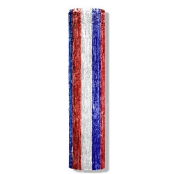 Red, White and Blue Metallic Column Decoration