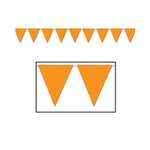 Orange Pennant Banner