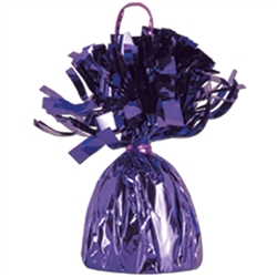 Purple Mylar Balloon Weight