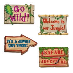 Jungle Sign Cutouts 18 Inches to 20 Inches