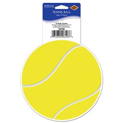 Tennis Ball Peel 'N Place Sticker Cling