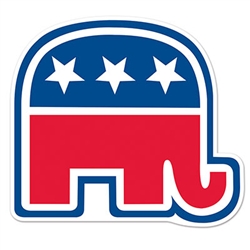 Republican Party Elephant Cutout - 10 1/2