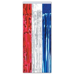 Red, White and Blue Metallic Gleam 'N Curtain