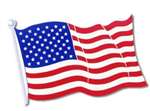 American Flag Cutout (25 in)