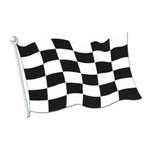 Checkered Flag Cutout