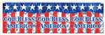 Metallic God Bless America Banner
