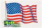 American Flag 3D Art Form