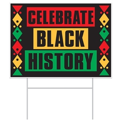 Celebrate Black History Month Lawn Sign - 11.5