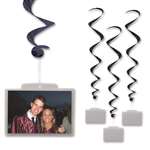 Black Whirls with Photo Pockets