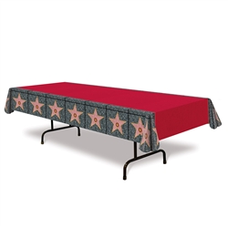 Red Carpet Star Plastic Table Cover