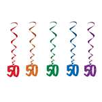 "50" Hanging Whirls 