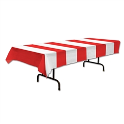 Red and White Stripes Table Cover