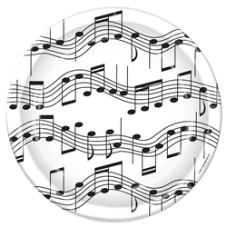 Musical Notes 7 inch Paper Plates