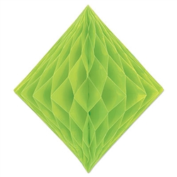 Light Green Paper Tissue Diamond Decoration