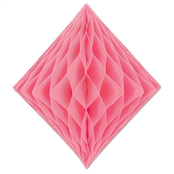 Pink Paper Tissue Diamond Decoration