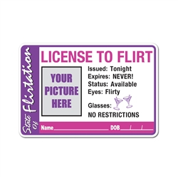Divorce License To Flirt Button